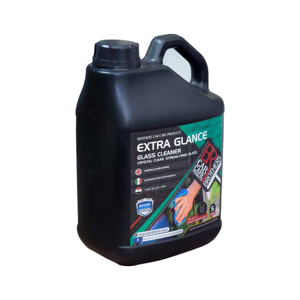 منظف وملمع زجاج ونوافذ 5 لتر (مركز) ماركة براذرز موديل EXTRA GLANCE - يخفف 1:10