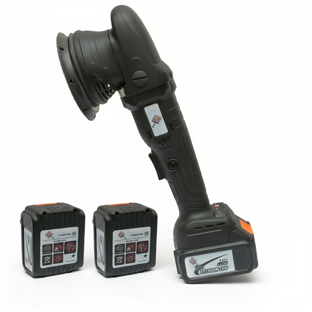 BROTHERS BIG BATTERY POLISHER Dual Action Cordless Polisher 5 Inch With 3 Batteries 21V 15mm Throw