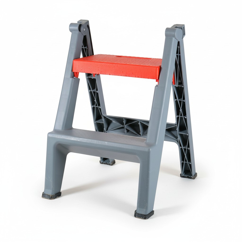 BROTHERS Folding 2-Step Ladder Stool For Detailing & Car Washing