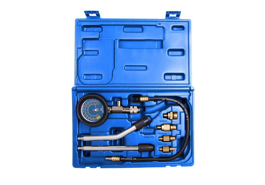 طقم اختبار ضغط موتور بنزين 8 قطع ماركة كينج توني KING TONY 9DP1301