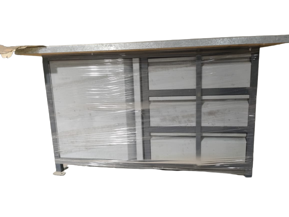 تزجة ورشة 7 درج ماركة جي اي سي - بنش عمل وتخزين عدة (1.5 متر)