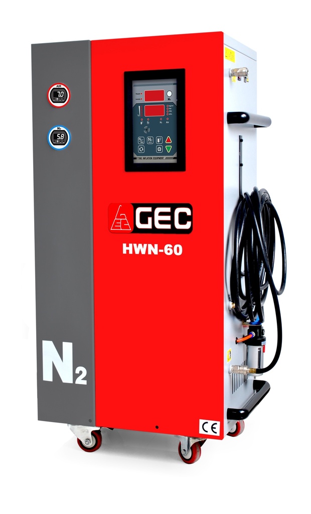 GEC Automatic Nitrogen Tire Inflator 60L HWN-60 RED