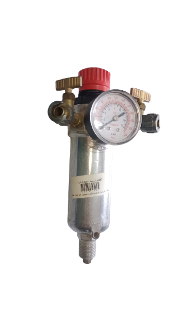 فلتر ومنظم هواء الومنيوم للكمبروسر ماركة FG ايطالي مقاس 1/2 بوصة 1 كوباية