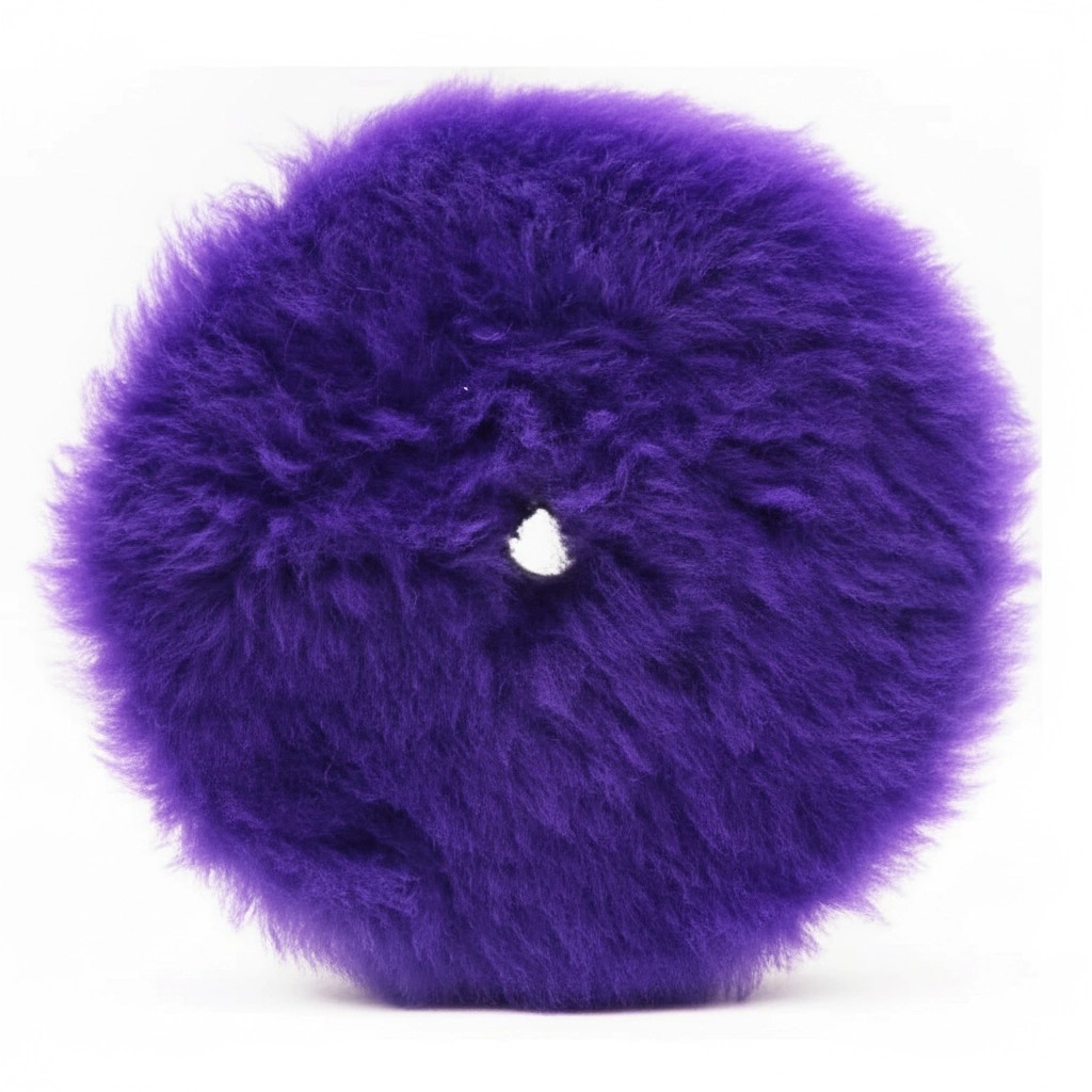 BROTHERS 5 Inch Purple Foamed Wool Buffing & Polishing