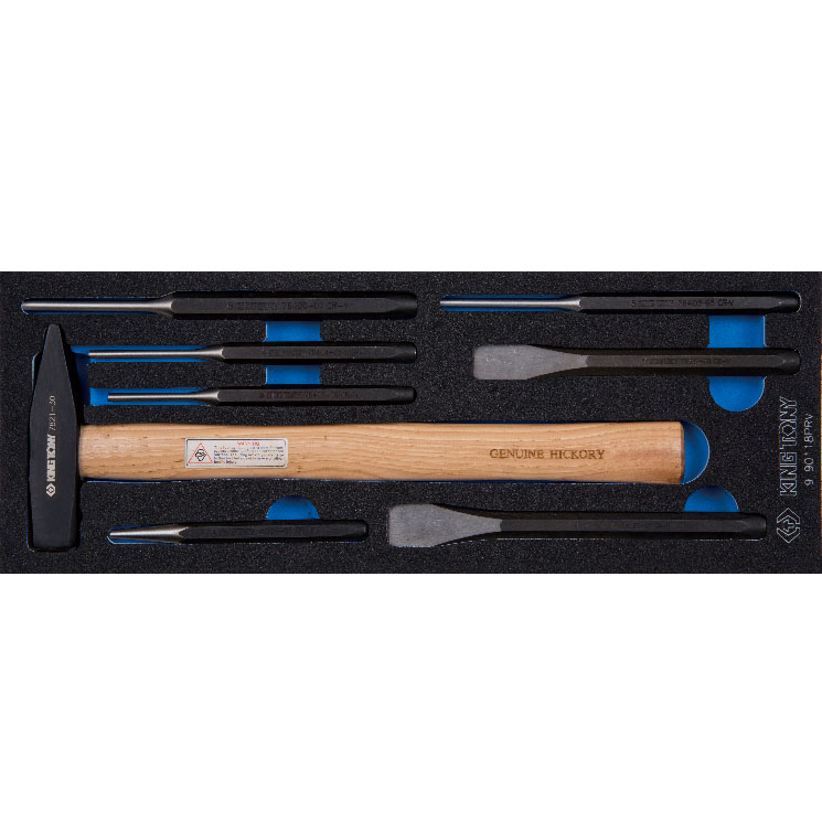 طقم سنابك مع شاكوش 8 قطعة ماركة كينج توني KING TONY 9-90118PRV