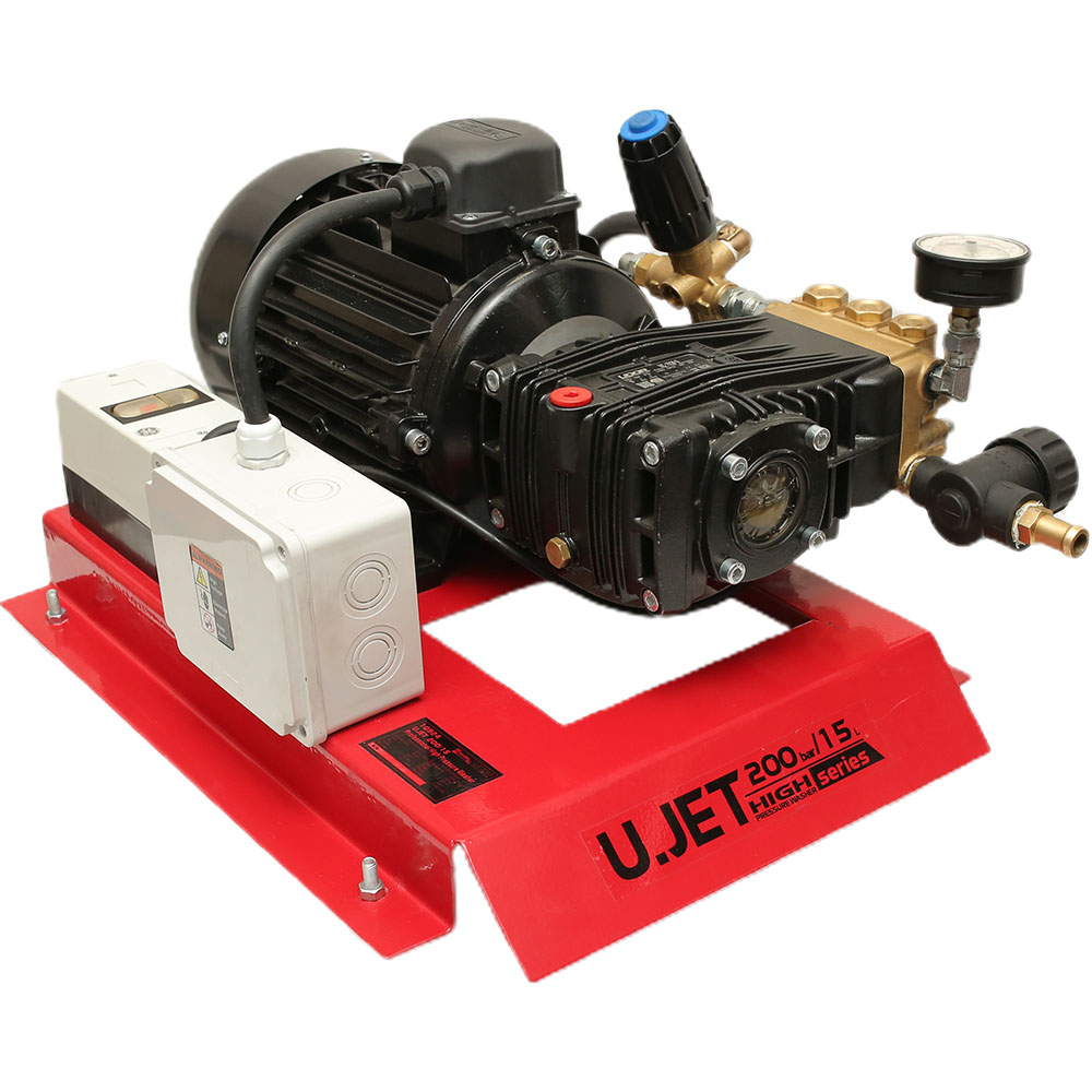 ماكينة غسيل ماركة اودور موديل U.JET 15/200 GEN 2 الجيل الثاني TTS (حماية كهربائية) - ايطالي 200 بار 7.5 حصان 15 لتر 3 فاز