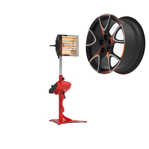 [TSRSXX00005] ATEK Infrared Rim Heater Stand (6kW / 380V) - Professional Wheel Repair & Paint Curing