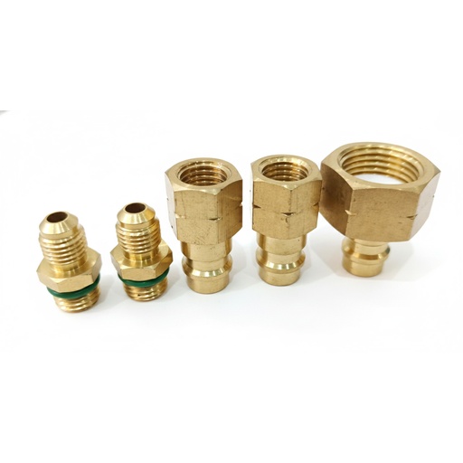 [CSACAS00016] GEC Premium Brass A/C Refrigerant Adapter Kit