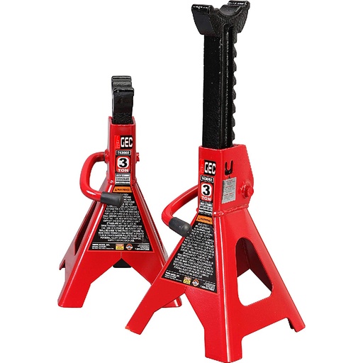 [TSJSXX00001] GEC Heavy Duty Jack Stand Set 3 Ton Max.Height 431mm
