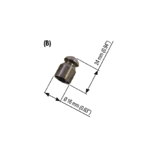 [10441] MV Stainless Steel Sewer Nozzle (Size 045) 350 Bar 4 Holes 1/4 Inch