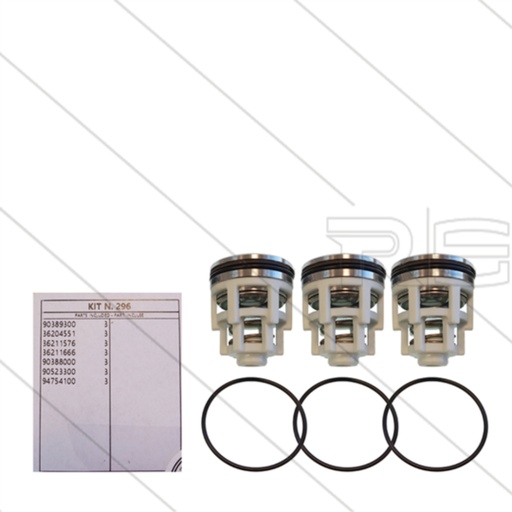 [CWIPSP00073] INTERPUMP KIT296 High Pressure Pump Internal Valve Kit For AB140 - AB150 - AB180