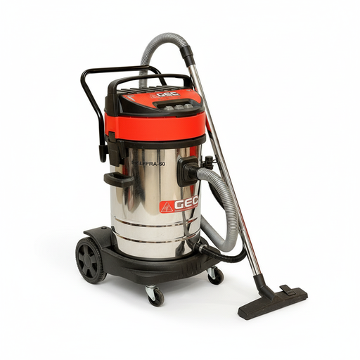 [CWVCXX00002] مكنسة شفط مياه واتربة موديل POXA ماركة جي اي سي - 80 لتر 3 موتور 3600 وات