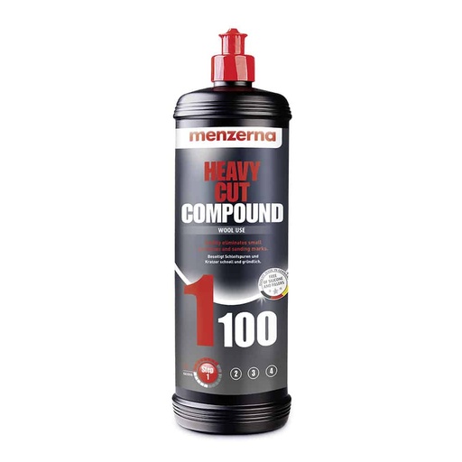 [CCPCXX00019] MENZERNA Heavy Cut Compound 1100 - 1L Car Polish For The Speedy Removal Of Deep Scratches Using Foam Polishing Pads