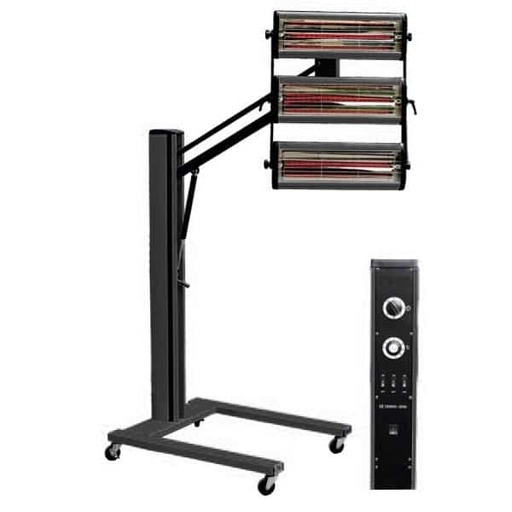 [CCICXX00002] HORNET LD-3AL Infrared Paint Curing Lamp For Detailing & Workshop 3300W 3 Lamps With Stand