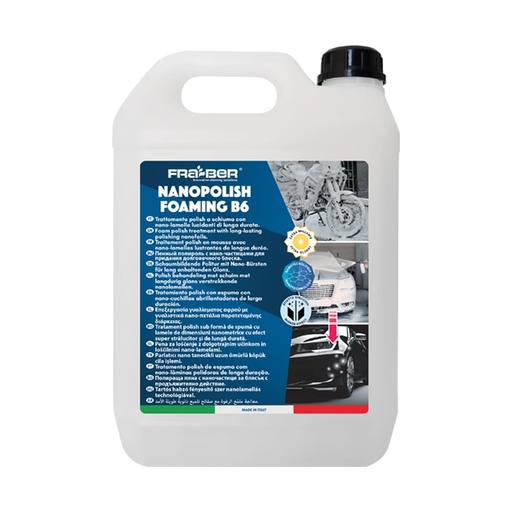 [CCCCXX00049] شامبو واكس رغوي نانو (3 في 1) 4.54 لتر ماركة فرابر موديل NANOPOLISH FOAMING B6 - يخفف 1:19