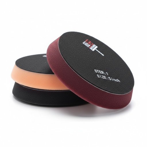 [CCPPAS00006] طقم سفنج بولش ماركة براذرز مقاس 5 بوصة - 3 مراحل (صاروخ روتاري) - خشن ووسط وناعم