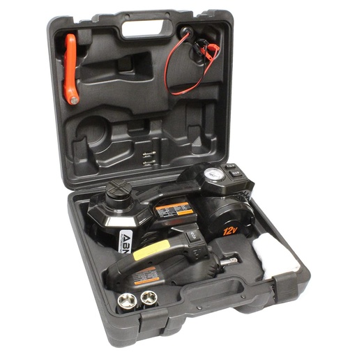 [1002111] BROTHERS 3in1 Air Compressor With Hydraulic Car Jack Lift 3 Ton With Electric Impact Wrench