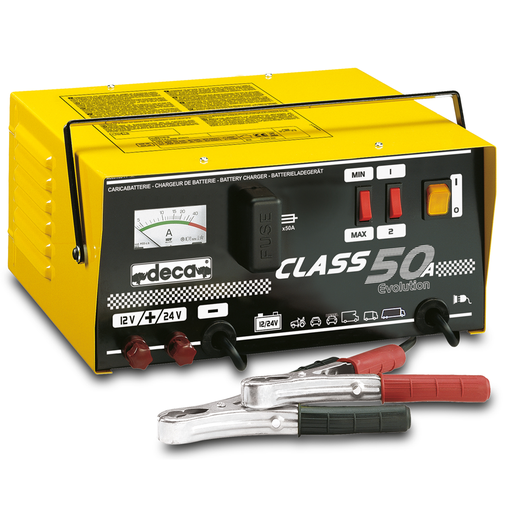 [ESBCXX00002] تونجر شحن محمول موديل CLASS 50A ماركة ديكا ايطالي - 12/24 فولت 15-500 امبير ساعة