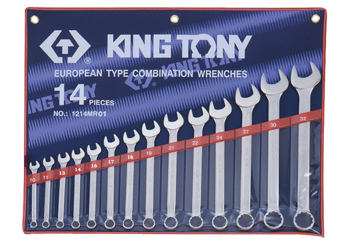 [HPWTXX00011] KING TONY 1214MR 14 PCS Combination Wrench Set 10~32 mm
