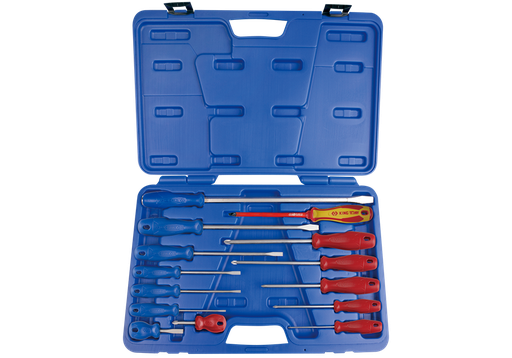 [170514] KING TONY 35114MR 14 PCS Standard & Go Thru Screwdriver Set