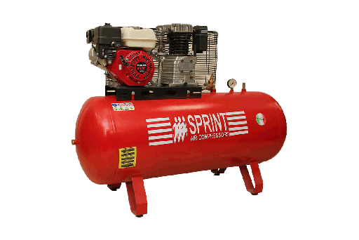 [PSACXX00058] SPRINT K18-HONDA GX160 Belt Driven Air Compressor Powered by Petrol Engine 10Bar 270Liter 5.5HP