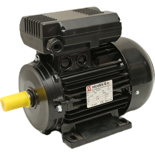 [PSCMXX00007] NICOLINI Male Shaft Electric Motor 2-Poles 2.2kW 3HP 2800Rpm 220V (Black)