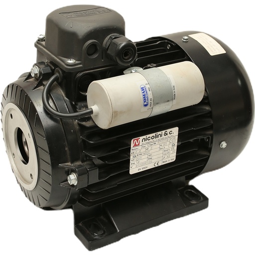 [CWWMXX00013] NICOLINI Hollow Shaft Electric Motor 4-Poles 3.7kW 5HP 1450Rpm 220V (Black)