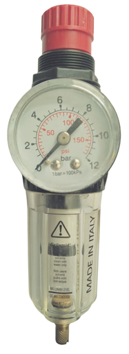 [PSPRXX00007] فلتر ومنظم هواء ماركة FG ايطالي مقاس 1/4 بوصة 1 كوباية