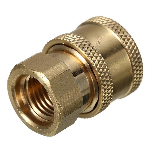 [7052] GEC High-Pressure Water Brass Quick Coupler Adapter 1/4 Inch