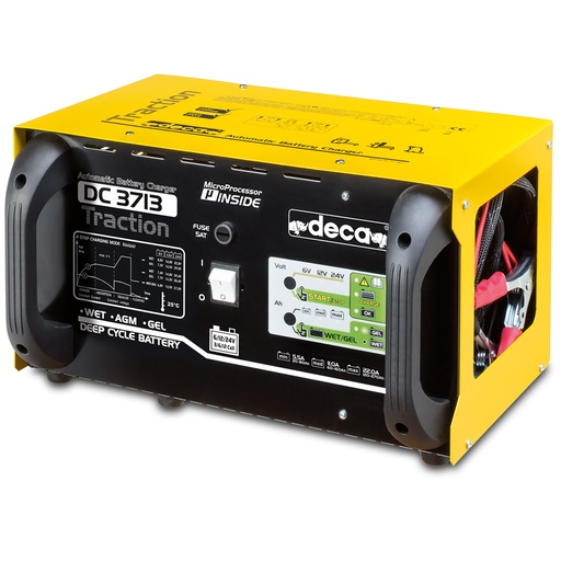 [ESBCXX00004] DECA DC 3713 Traction Battery Charger For Deep Cycle Built With Electron Charge Control & Charging Conservation "Floating" 6-12-24V / 30>270Ah